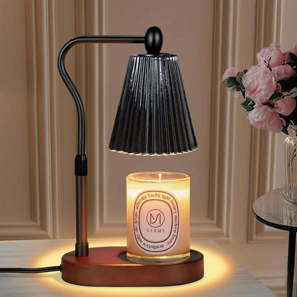 Candle Warmer Lamp with Timer Dimmer Adjustable Height for New Home Bedroom,Gifts for Women,Vintage Home Decor for Scented Jar