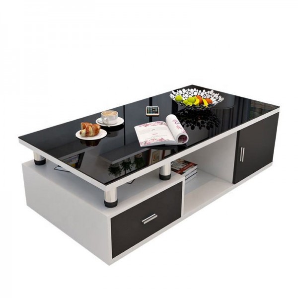Home Furnishings Modern Luxury Wholesale Cheap Price Living Room Coffee Tables Glass Top Coffee Table Set