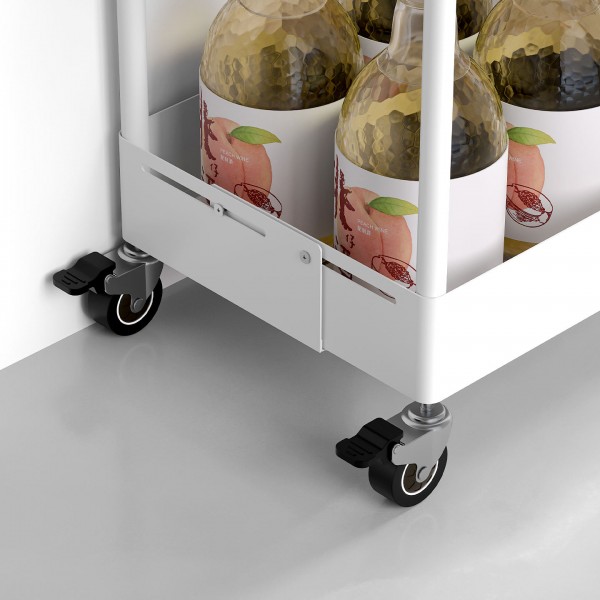 NEW DESIGN Width Adjustable Metal Slim Kitchen Storage Cart