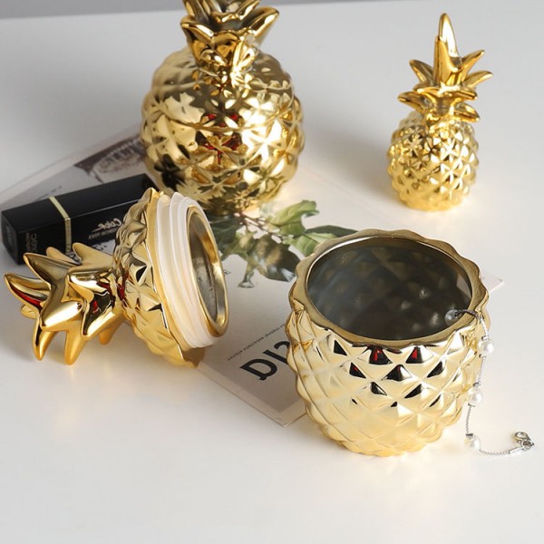Custo Nordic Design Ceramic Pineapple Home Decor Luxury Accessories Living Room Handcraft Home Decor