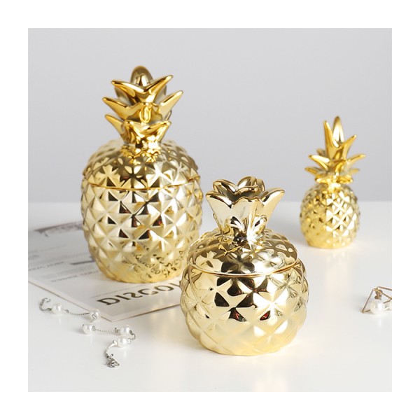 Custo Nordic Design Ceramic Pineapple Home Decor Luxury Accessories Living Room Handcraft Home Decor