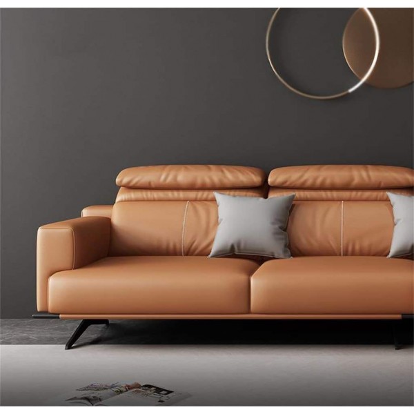 Leather and Fabric Home Furniture Set for Living Room and Bedroom Includes Sofa Bed Dining Chairs