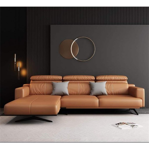 Leather and Fabric Home Furniture Set for Living Room and Bedroom Includes Sofa Bed Dining Chairs