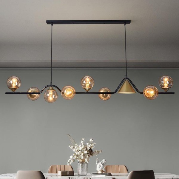 Modern Indoor Lighting LED Home Decorative Pendant Light Glass Shade Chandeliers Dining Room Chandelier