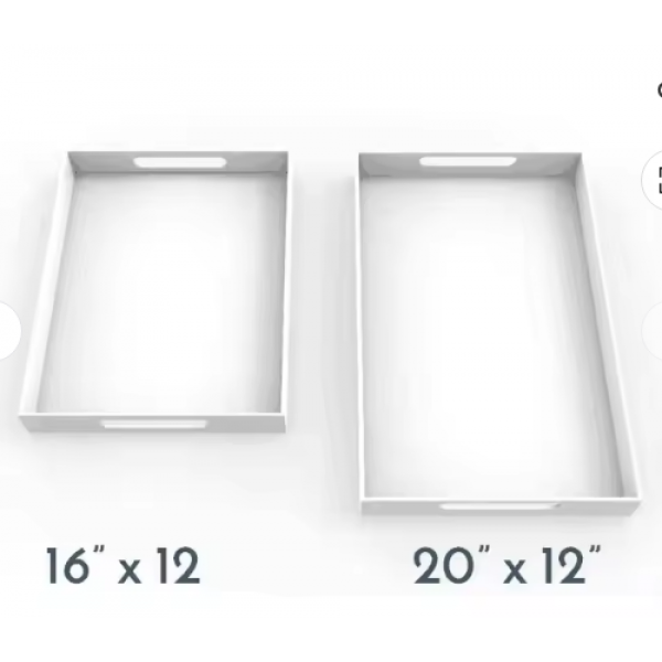 High Quality Eco-Friendly Melamine Plastic Acrylic Tray Square Serving Tray Kitchen Handicrafts Decorative Home Use Food Serving