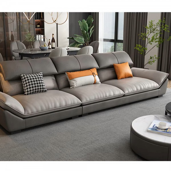 New Design Modern Microfiber Fabric Sofas and Couch Home Sectional Leather Luxury Sofa Set for Living Room