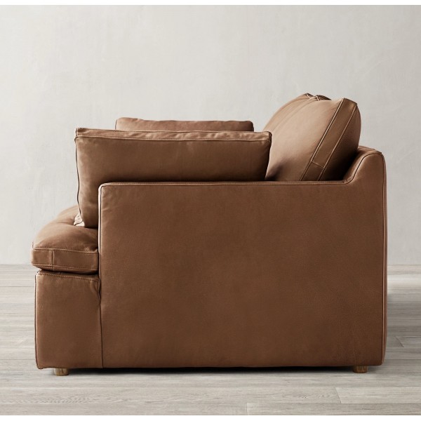 American Exquisite Modular Combination Leather Combination Sofa Villa Club Home Can Customize Living Room Furniture