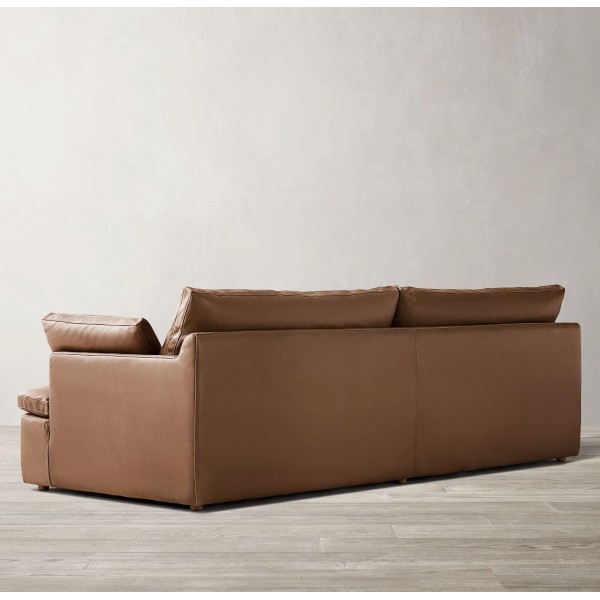 American Exquisite Modular Combination Leather Combination Sofa Villa Club Home Can Customize Living Room Furniture