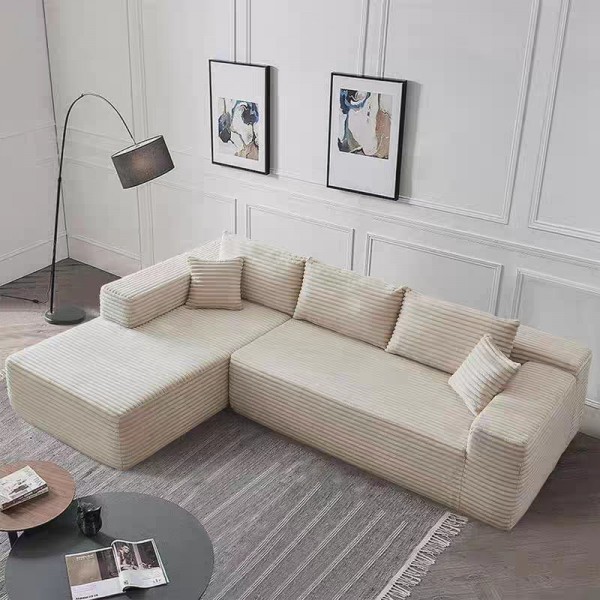 High Quality Soft Sofa Set Three Seat Rectangle Living Room Furniture for Home Use