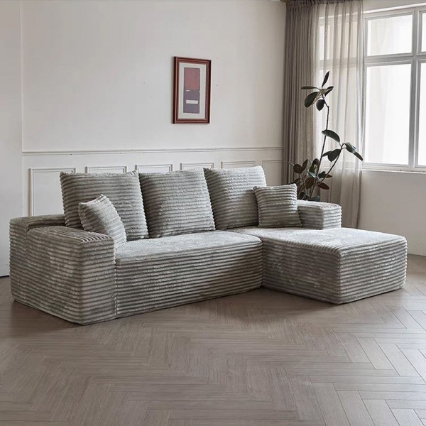 High Quality Soft Sofa Set Three Seat Rectangle Living Room Furniture for Home Use
