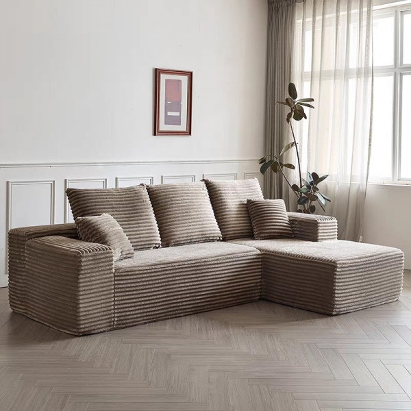 High Quality Soft Sofa Set Three Seat Rectangle Living Room Furniture for Home Use