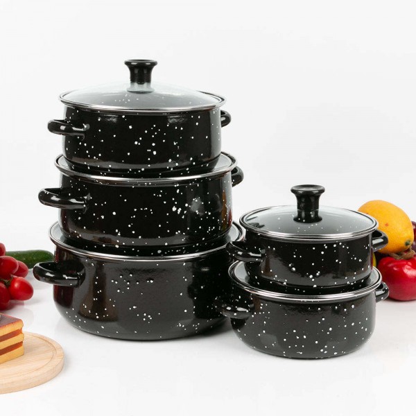 Wholesale Luxury Cast Iron Enamel Cookware Casserole Set 16-18-20-22-24cm Kitchenware Cooking Pots for Home Use