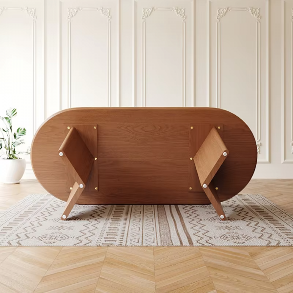 Nordic Retro Style 6-Seater Dining Table Set Modern Design Wood Kitchen Dinner Table and Chairs Set Kitchen Furniture