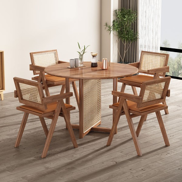 Modern Customize Home Furniture Wicker Rattan Conference Restaurant Wood Office Dining Room Dinner Kitchen Table