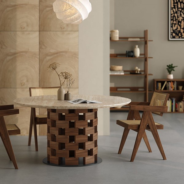 Kitchen Table Mdf Designs Vintage Style Wooden Round Dining Table Individual for Dining 4 Nordic Style