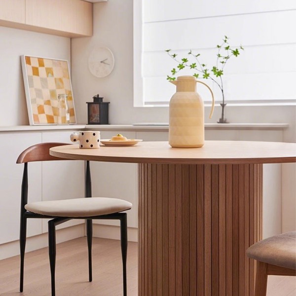 Table Kitchens Dining Room Furniture Restaurant Large Complete Wooden Round Dining Tables