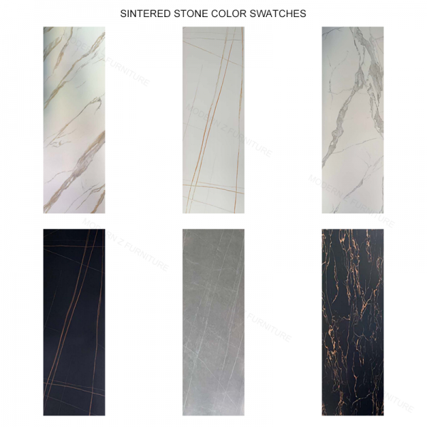 Luxury Modern Expandable Dinning Room Table Set Retractable Kitchen Furniture Sintered Stone Marble Top Extendable Dining Table