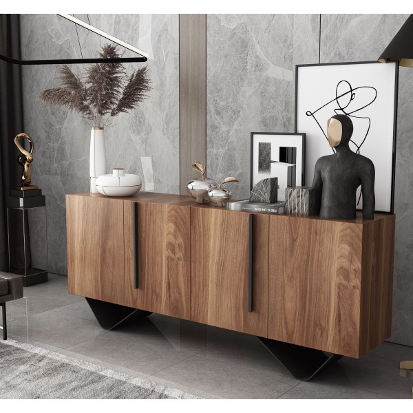 Modern Sideboard Nordic Simple Buffet Solid Wood Kitchen Dining Storage Cabinet Restaurant Living Room Furniture Sideboard