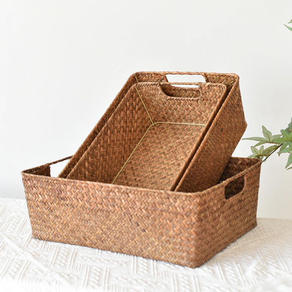 Stylishly Designed Rectangular Desktop Storage Basket for Clothing Snacks Toys-for Home Furnishings and Gifts
