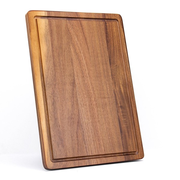 Wood Cutting Board with Juice Grooves for Kitchen Meal Prep Outdoor Food Serving Chopping Cutting Board
