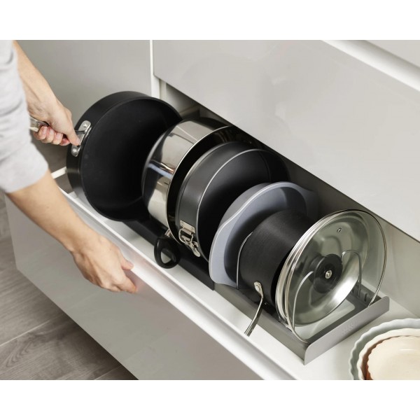 Hot Sale Stainless Steel Expandable Pans and Pots Lid Organizer Rack Dish Holder Wire Shelf Dish Drying Pot Rack