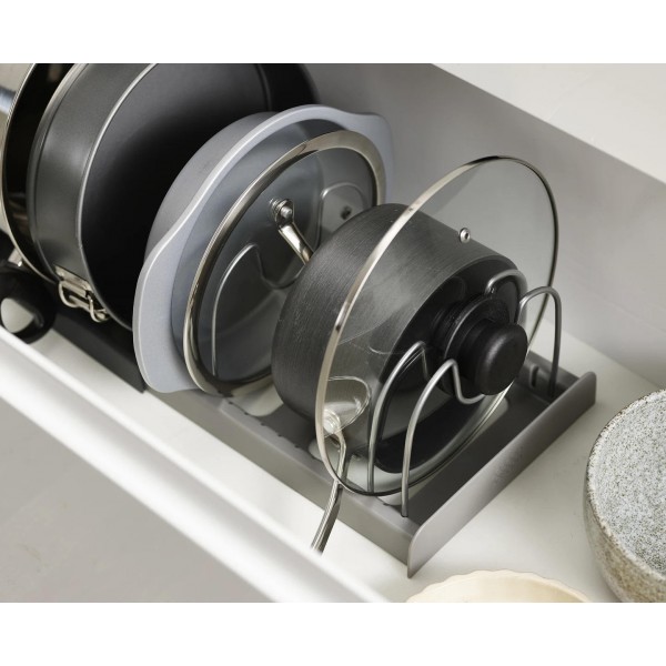 Hot Sale Stainless Steel Expandable Pans and Pots Lid Organizer Rack Dish Holder Wire Shelf Dish Drying Pot Rack
