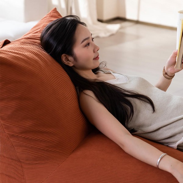 Modern Luxury Memory Foam Filled Lazy Sofa Bean Bag Pouf Chair Fabric Upholstery Bean Bag Chair for Adults