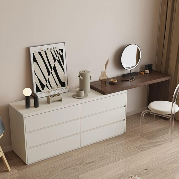 Modern Simple Multifunctional Makeup Table Makeup Mirror Desk Storage Cabinet Set Dressing Table
