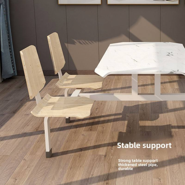 Modern Style Bamboo Chair Set & One-Piece Dining Table for Four for Home or Restaurant Use Manufactured by Chinese Factory