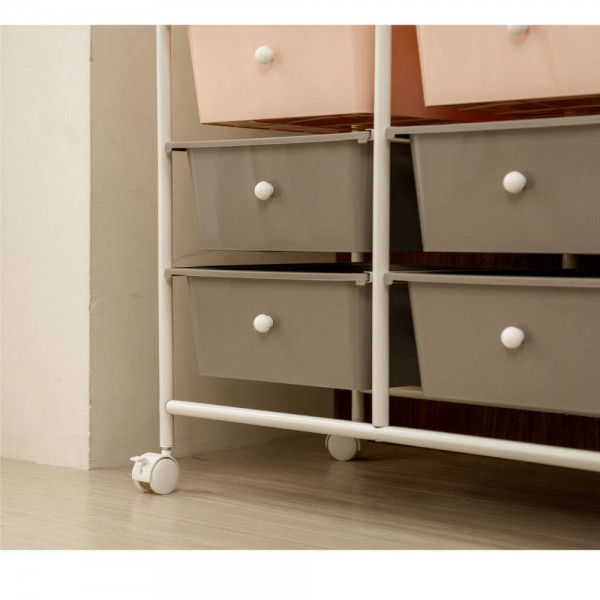 Home Storage pink Design Home Storage Office 10 Drawer Cart