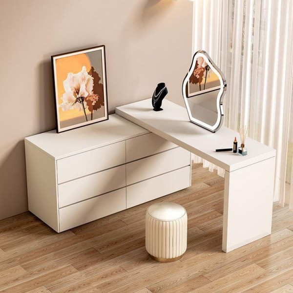 Home Furniture Wholesale Bedroom Apartment Modern Simple Makeup Mirror Wardrobe