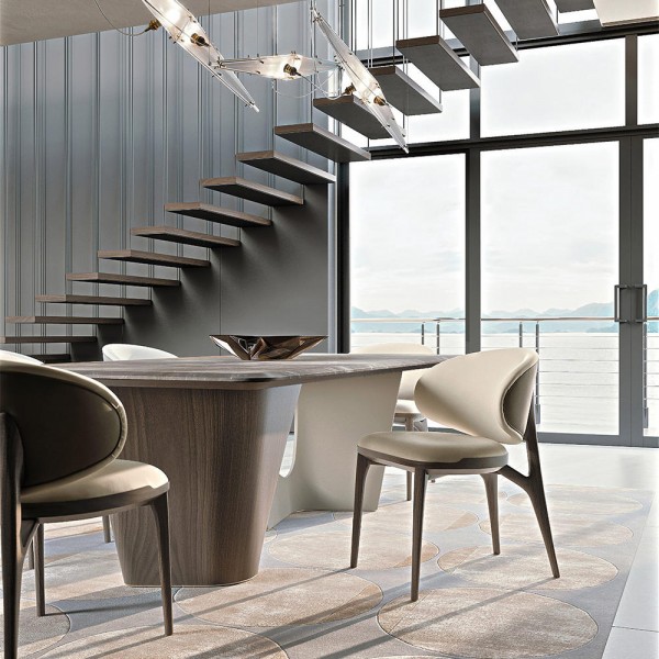 Furniture Luxurious Black Natural Marble Dining Room Sets 6 8 Chairs Luxury Dinning Table