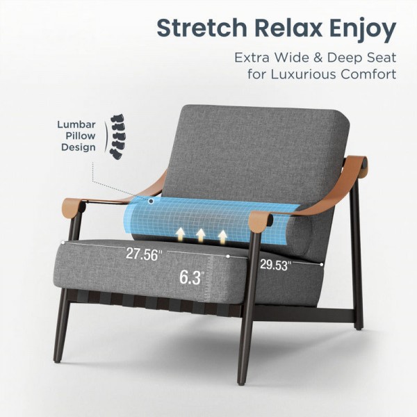 Modern Luxury Outdoor Sofa Set 5 Seat Oversize Garden Furniture Set Ergonomic Design Comfort Lounge Set Patio Furniture