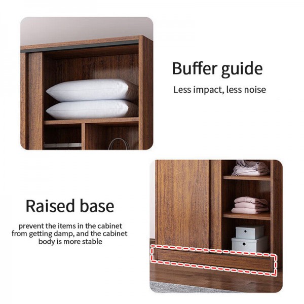 In Stock Cabinet Modern Bedroom Wooden Storage Closet Furniture Wardrobe