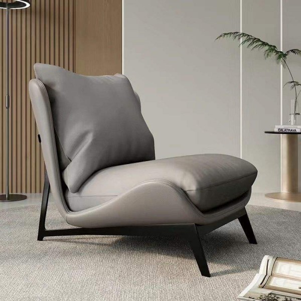 Modern Italian Leisure Chair with Ottoman Soft Accent Furniture for Home Office Bedroom or Apartment for Living Room