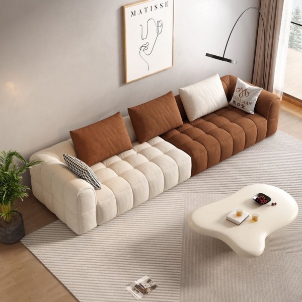 Hot Sale Living Room Sofas Modern New Italian Minimalist Nordic Modern Sofa Couch Cat Scratch Fabric Sofa Set Furniture