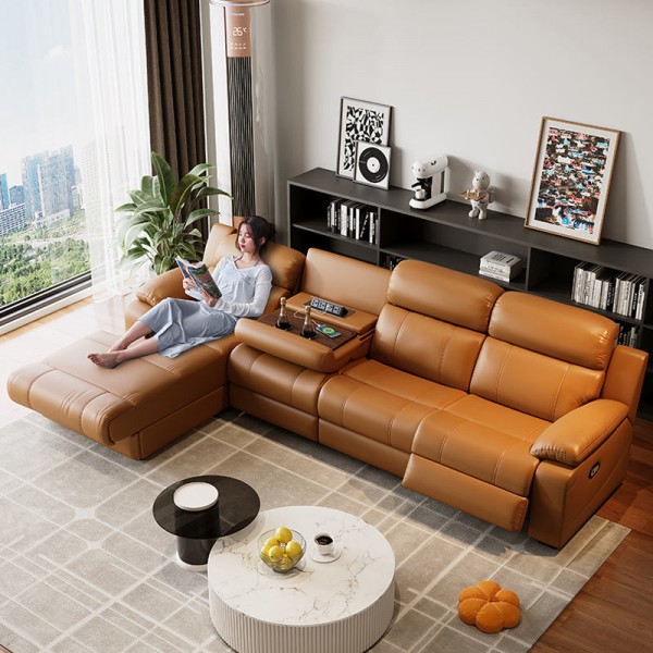 Customised Comfortable Soft Leather Luxury Living Room Cinema Sofa Modular Recliner Sofa Set Furniture