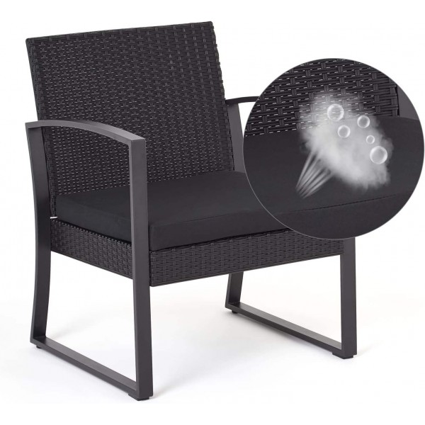 High-quality Leisure Rattan Garden Outdoor Furniture Outside Furniture Dining Table and Chairs with Patio Furniture