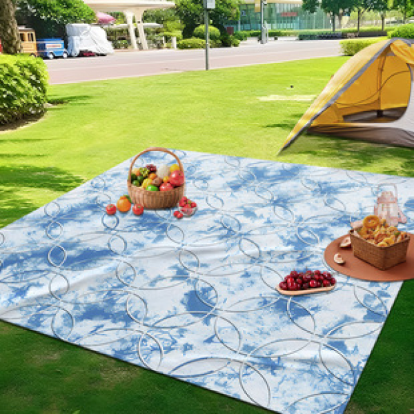 Cross border beach mat, quick drying, waterproof and moisture-proof mat, outdoor picnic mat, camping blanket