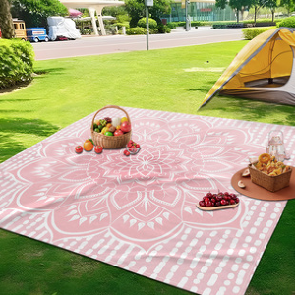 Cross border beach mat, quick drying, waterproof and moisture-proof mat, outdoor picnic mat, camping blanket