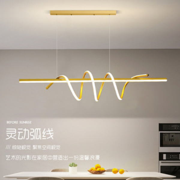 Restaurant pendant light, luxurious dining room dining table and bar lighting, modern and minimalist Nordic designer minimalist long bar restaurant light