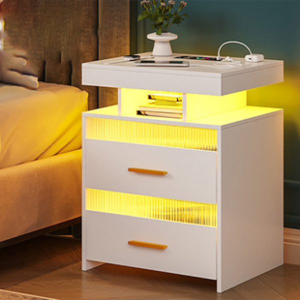 Cross border foreign trade popular bedside cabinet simple modern storage cabinet factory wholesale Amazon panel disassembly bedside table