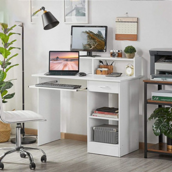 Computer desk, desktop, home bedroom with lock drawer, small office, simple student desk, computer desk