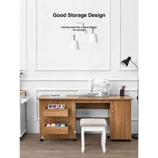 Adjustable sewing storage table suitable for various household sewing machines, workbench, sewing bar, sewing machine table, folding computer table
