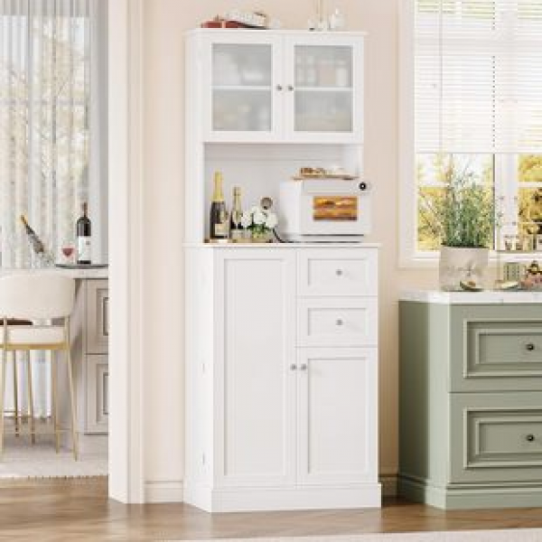 Amazon exports cross-border bathroom storage cabinets, modern food storage room floor cabinets, suitable for kitchen, living room storage shelves