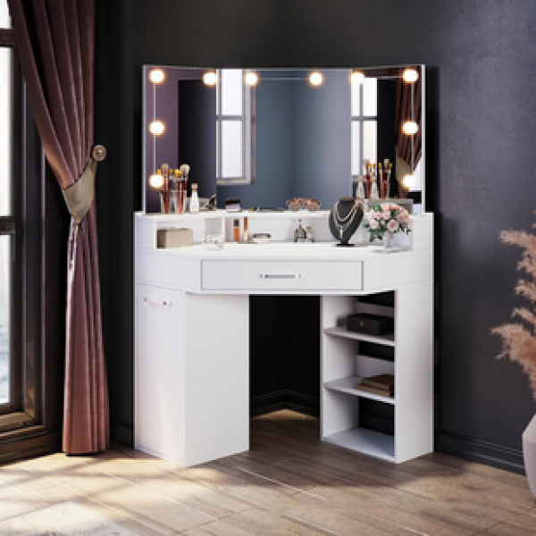 Minimally designed full body mirror dressing table, storage cabinet, small-sized makeup mirror cabinet, Nordic dressing cabinet, storage dressing table