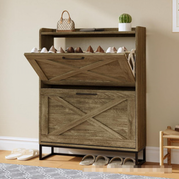 Ultra thin shoe cabinet, simple and modern entrance, large capacity storage cabinet, shoe rack, Amazon plate shoe cabinet, trendy