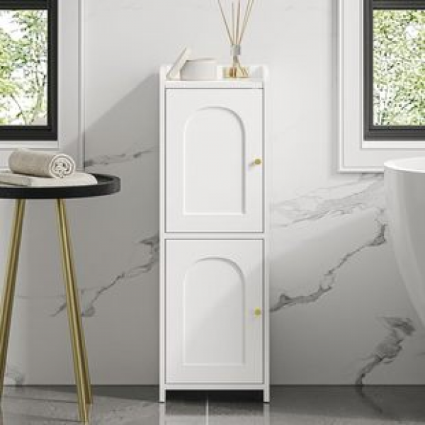 Panel bathroom narrow storage cabinet corner floor standing storage cabinet with door corner floor cabinet Amazon foreign trade hot selling trend
