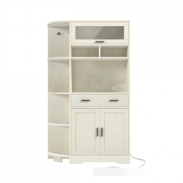 Kitchen food cabinet with drawers suitable for kitchen living room storage rack Amazon export cross-border bathroom storage cabinet