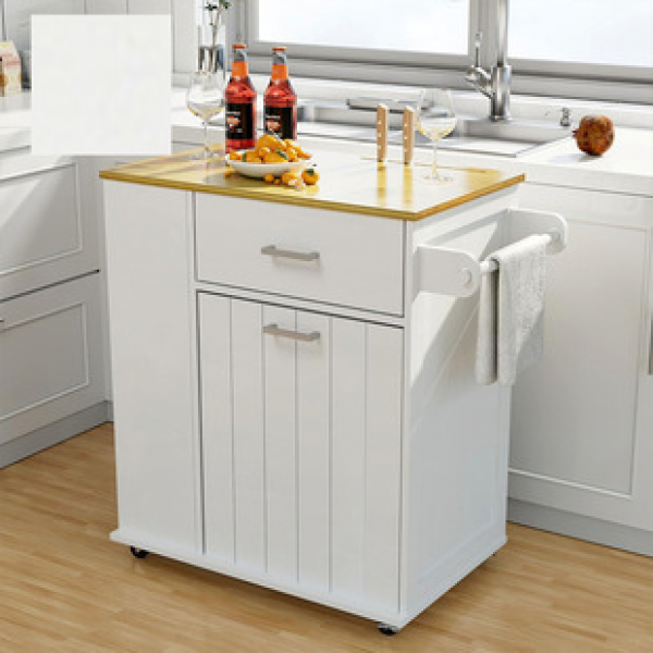 Hot selling universal wheel drawer storage cabinet with lock, multifunctional catering preparation car, mobile kitchen island, industrial style bar counter